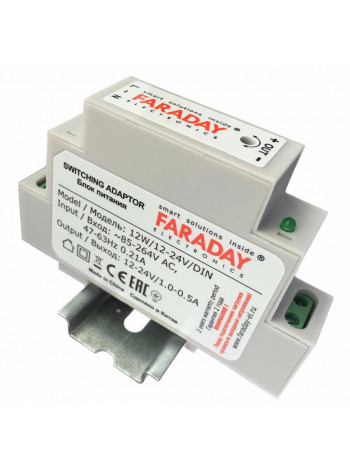 Источник питания<br /> 12W/12-24V/DIN