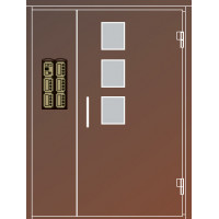 Дверь подъездная<br /> VIZIT-ДСНМЦ-15-Пр(Лв)-С3