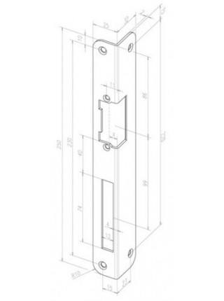Планка ответная<br /> EFF-EFF 32440-05 Планка ответная<br /> EFF-EFF 32440-05